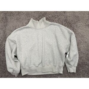 Women's Abercrombie & Fitch Cropped Sweatshirt Mocked Neck Size L